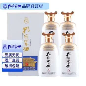 孔府家酒 年份5 浓香型白酒 500ml 山东特产 真年份 高度白酒 52度 500mL 礼盒